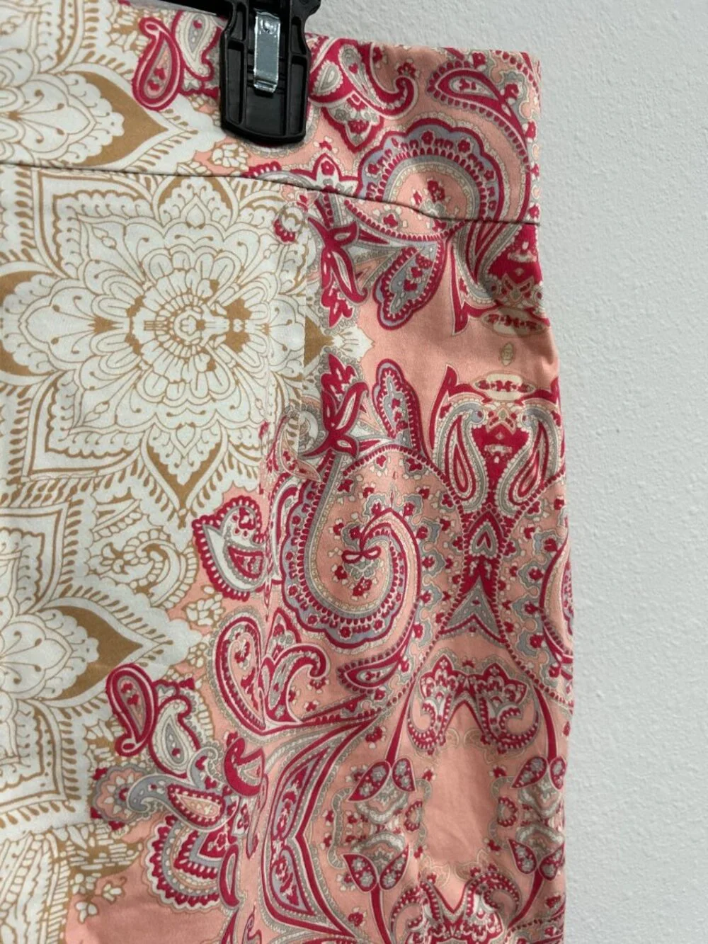 Antonio Melani Size 12 Paisley Print Pencil Skirt Feminine Boho Workwear